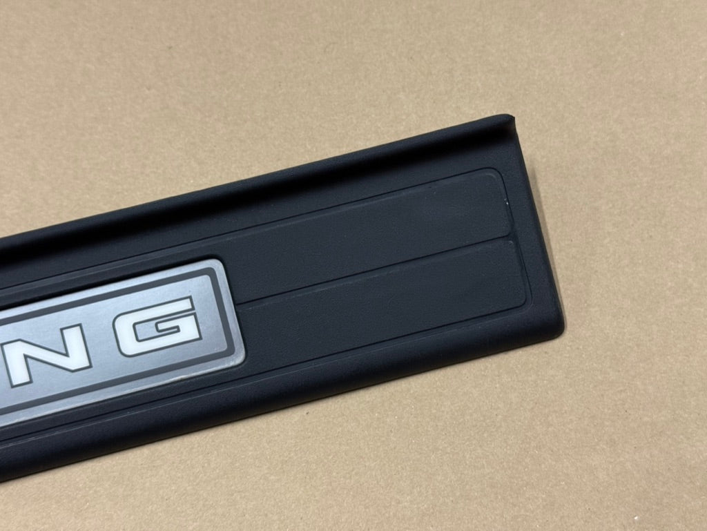 2015-2023 Ford Mustang "My Color" Scuff Plates Interior Trim Black