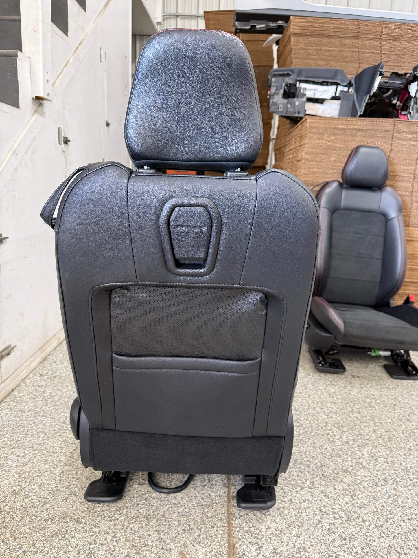 2018-2023 Ford Mustang GT/CS Leather/Suede Front Seats Black Heated/Cooled