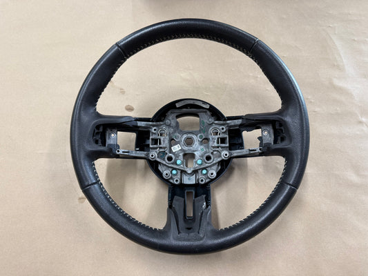 2015 Ford Mustang 50th Anniversary Bare Leather Steering Wheel Black "Auto"