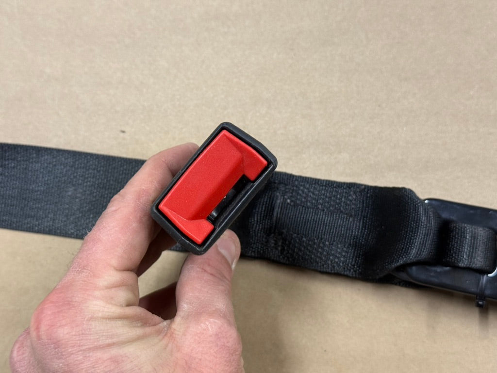 2023-2025 Ford F-250 F-350 Black Rear Center Seat Belt
