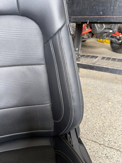 2024-2026 Ford Mustang GT Black Leather Coupe Front & Rear Seats