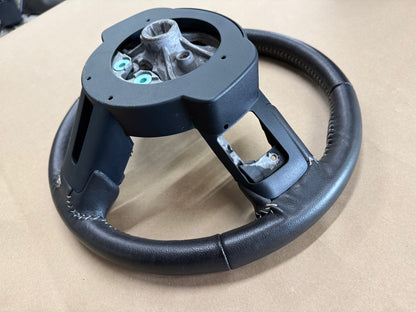 2015 Ford Mustang 50th Anniversary Bare Leather Steering Wheel Black "Auto"