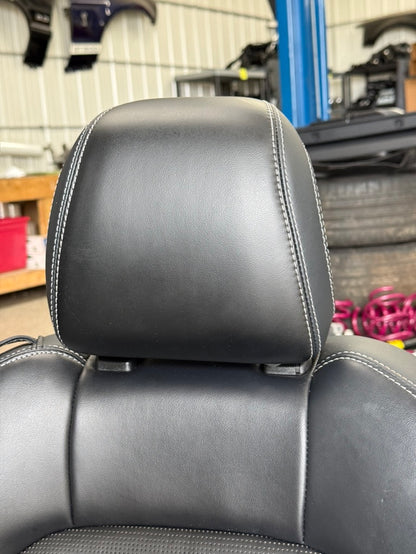 2024-2026 Ford Mustang GT Black Leather Coupe Front & Rear Seats