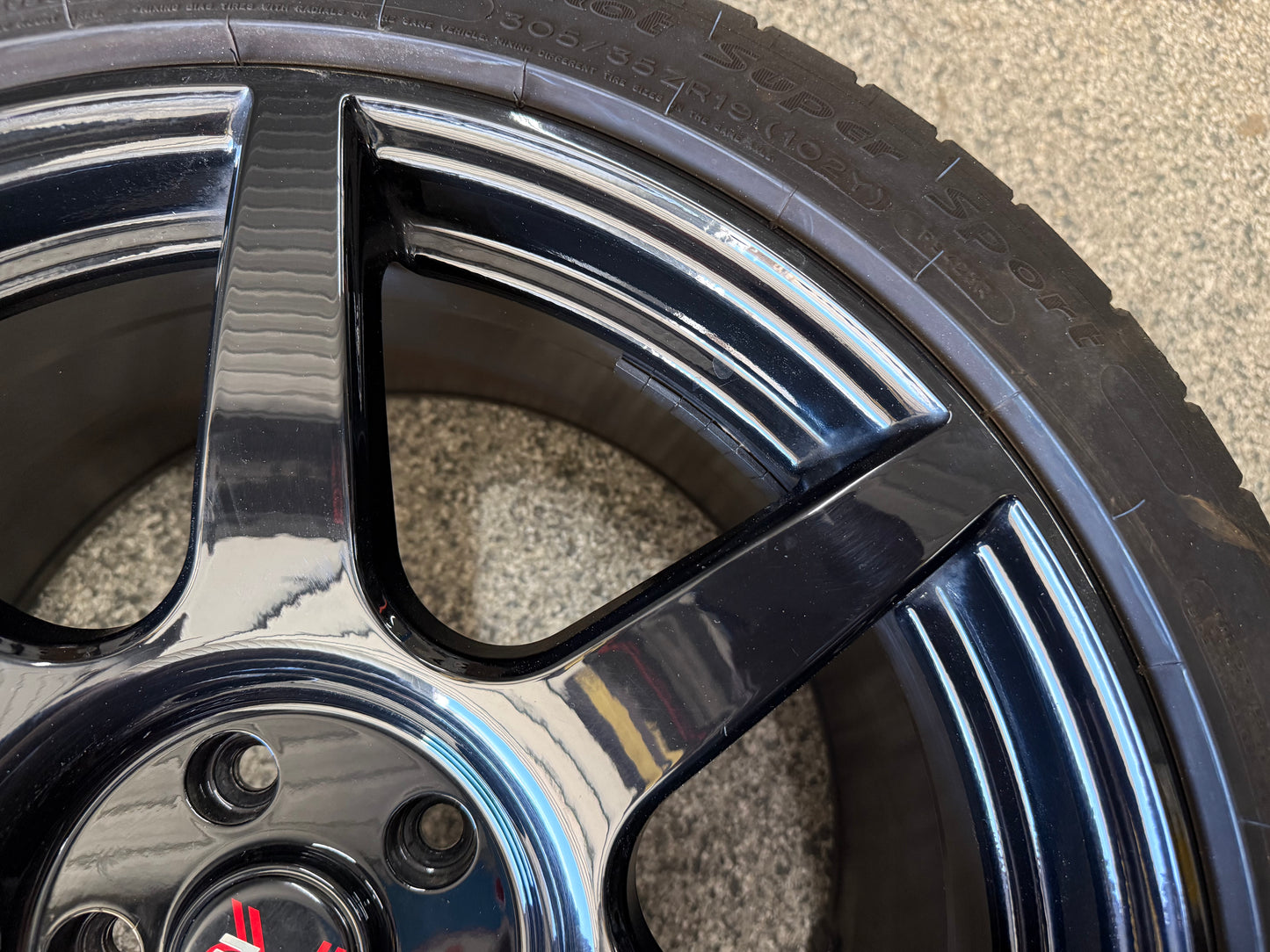 2015-2026 Mustang SVE R350 19x11" Wheel Tire 305/35/19 Michelin Pilot SS