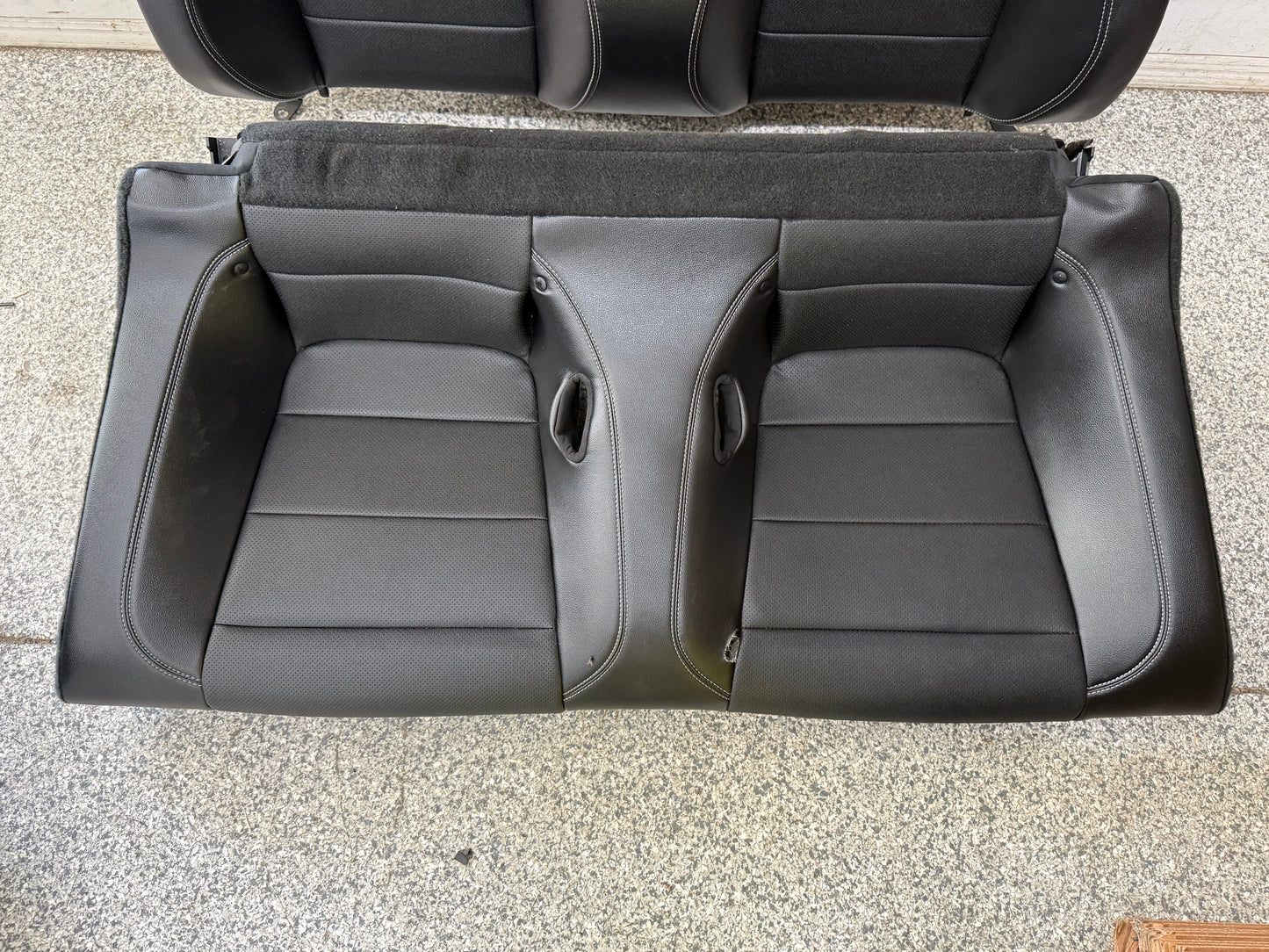 2018-2023 Ford Mustang GT Black Leather Convertible Front & Rear Seats