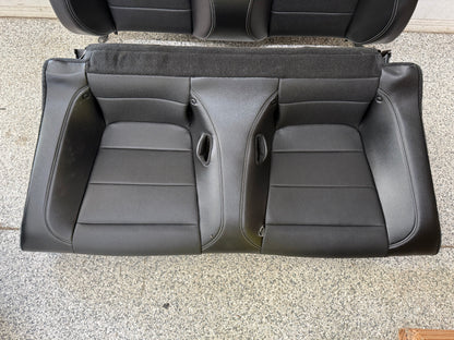 2018-2023 Ford Mustang GT Black Leather Convertible Front & Rear Seats