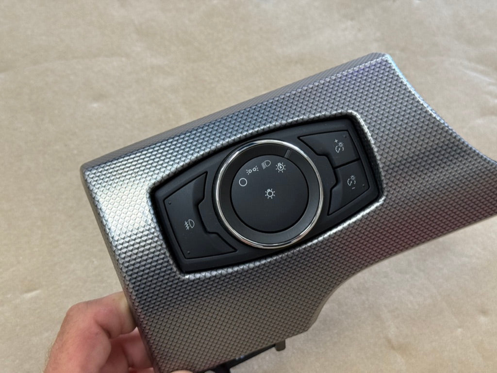2015-2023 Ford Mustang GT Headlight Switch Knob & Dash Trim Bezel