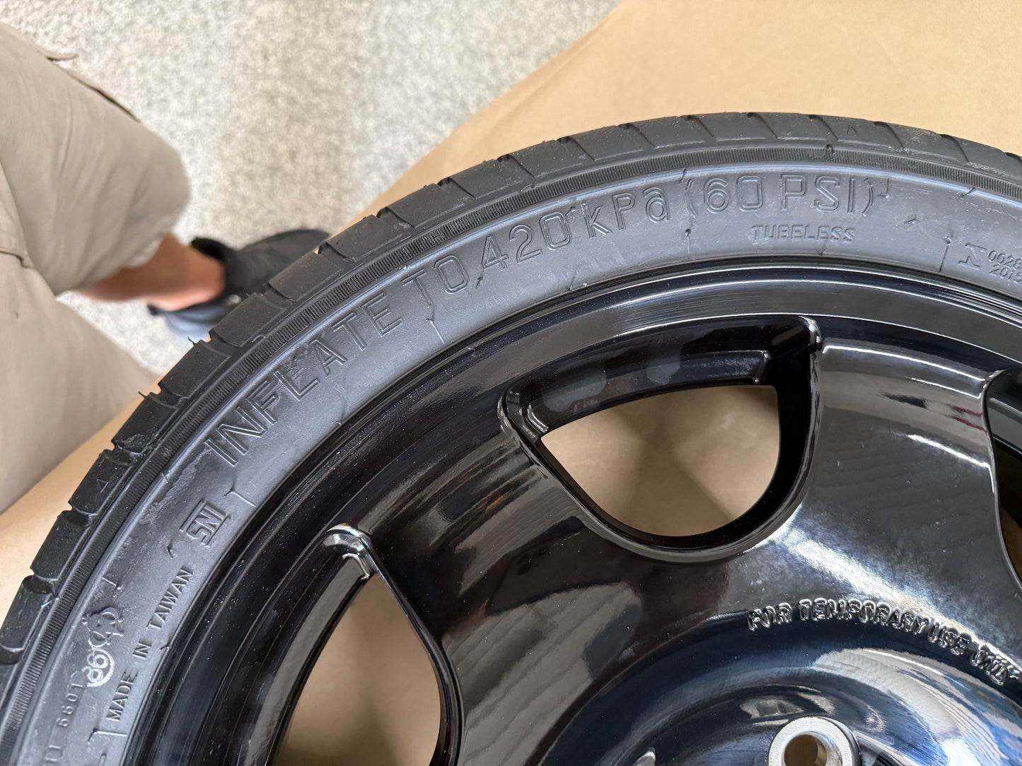 2015-2026 Mustang GT Spare Tire 155/60/18 "Black"