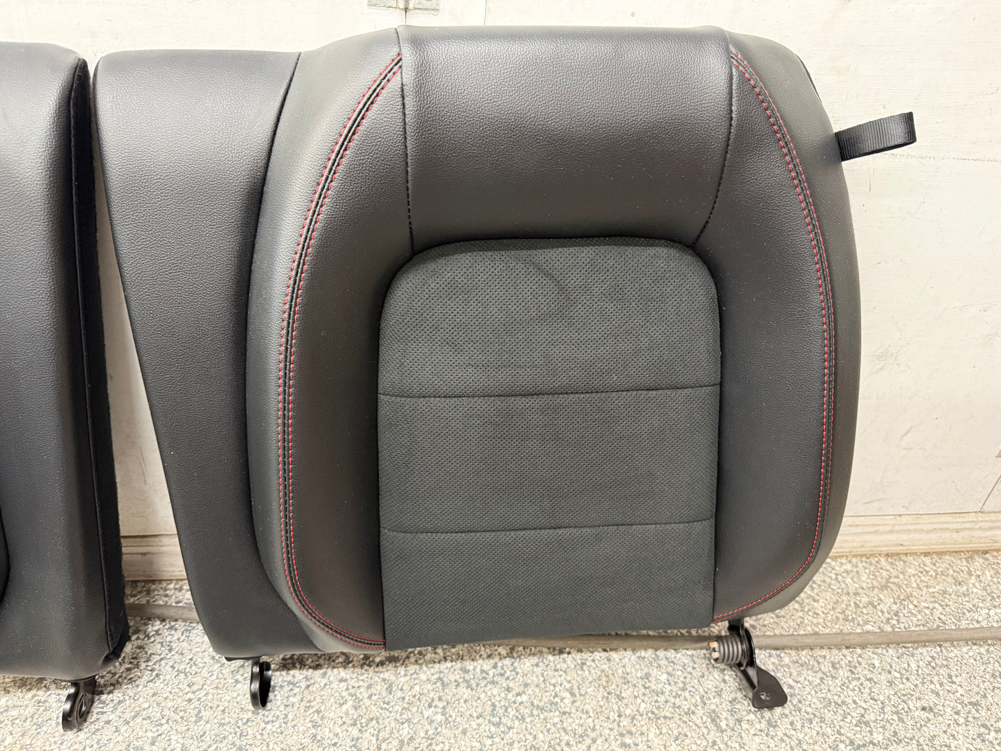 2018-2023 Ford Mustang GT California Special Front Rear Seats Black Red Stitch