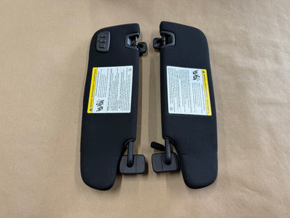 2015-2023 Ford Mustang Coupe Sun Visors Pair "Home Link"