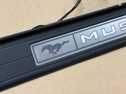 2015-2023 Ford Mustang "My Color" Scuff Plates Interior Trim Black