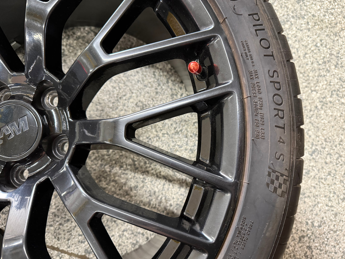 2015-2023 Ford Mustang GT 20x10" Wheel Rim PP1 305/30/20 Michelin AM Replica