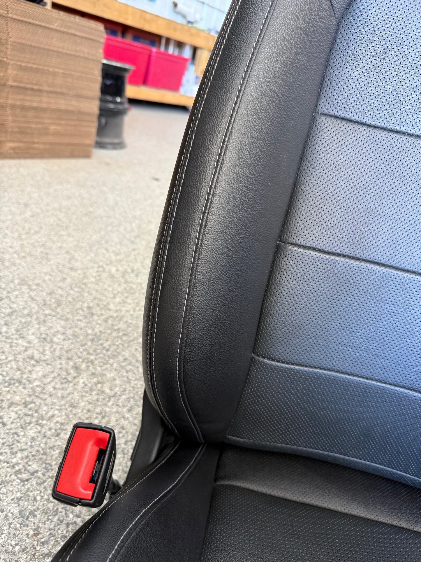 2018-2023 Ford Mustang GT Black Leather Coupe Front & Rear Seats