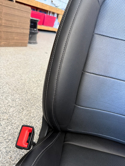 2018-2023 Ford Mustang GT Black Leather Coupe Front & Rear Seats