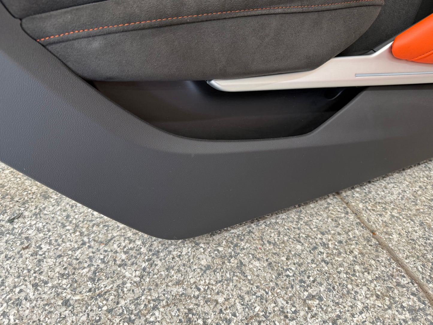 2016-2024 Chevrolet Camaro SS Coupe RH LH Pair Door Panels Black/Orange Leather