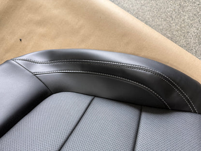 2018-2023 Ford Mustang GT Black Leather Coupe Rear Seat Covers