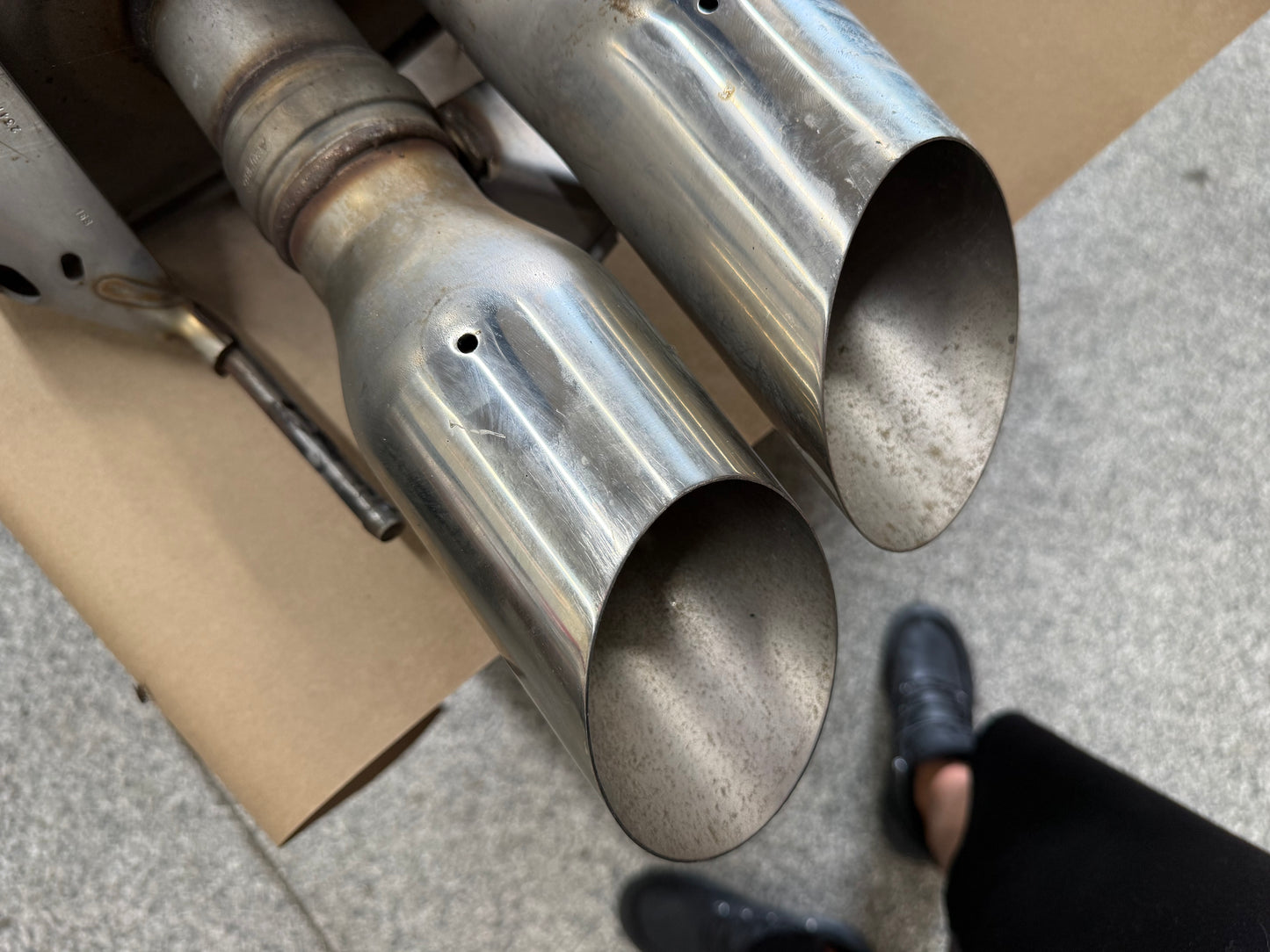 2018-2023 Ford Mustang GT Active Exhaust Quad Tip Mufflers