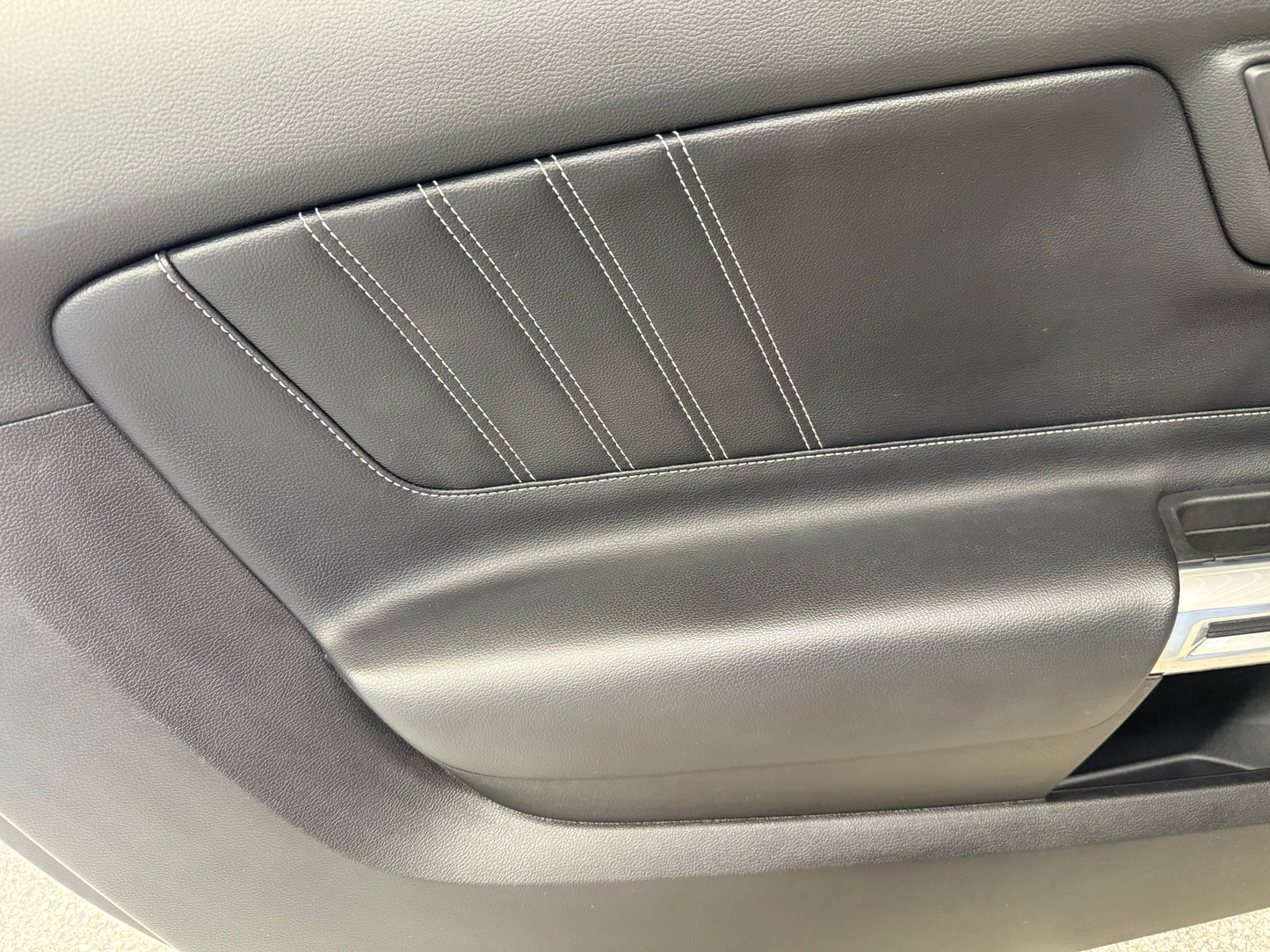2018-2023 Mustang GT V6 EcoBoost LH RH Premium Leather Insert Door Panels Pair