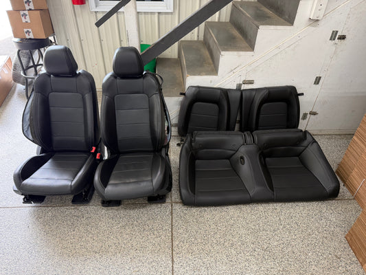2018-2023 Ford Mustang GT Black Leather Coupe Front Rear Power Seats Heat/Cooled