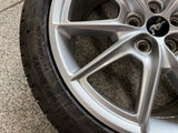 2015-2023 Ford Mustang GT Silver Wheel Rim 19"x8.5" Goodyear Assurance 255/40/19
