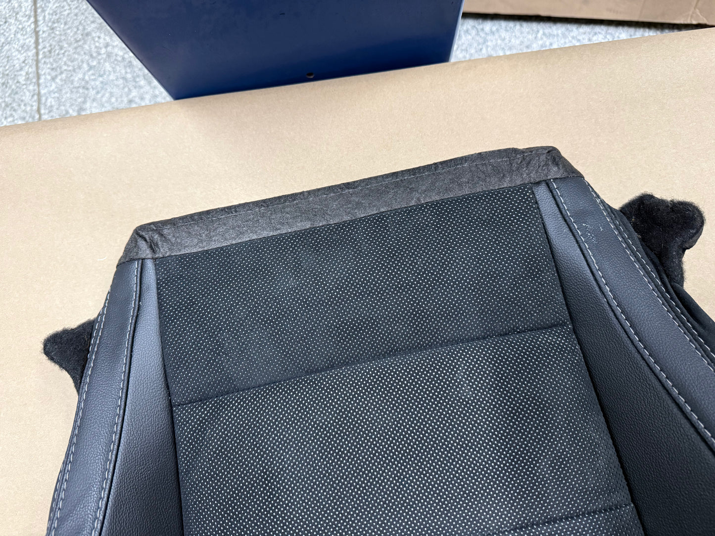 2018-2023 Ford Mustang RH Passenger Side Front Lower Leather/Suede Seat Cover