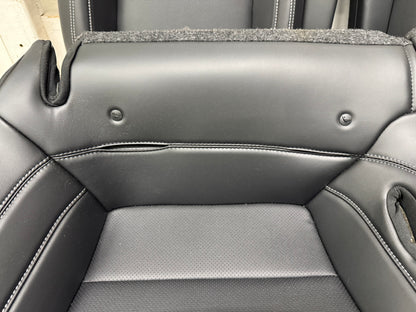 2018-2023 Ford Mustang GT Black Leather Coupe Rear Seats