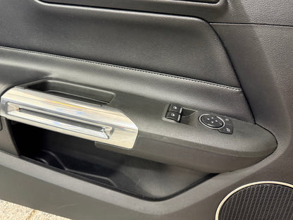 2015-2017 Ford Mustang GT V6 EcoBoost LH RH Leather Insert Door Panels Pair