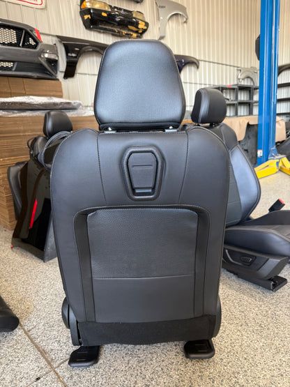 2018-2023 Ford Mustang GT Black Leather Coupe Front & Rear Seats