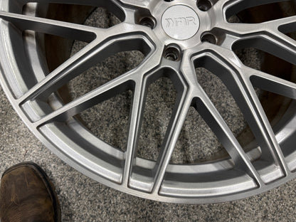 2015-2023 Ford Mustang F1R F103 Brushed Silver Wheels Set of 4 20x10"