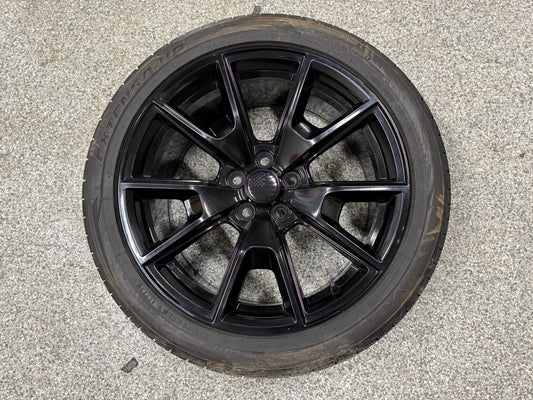 2015-2023 Ford Mustang GT 5.0 19x8.5" Black Wheel Rim 255/40/19 Toyo