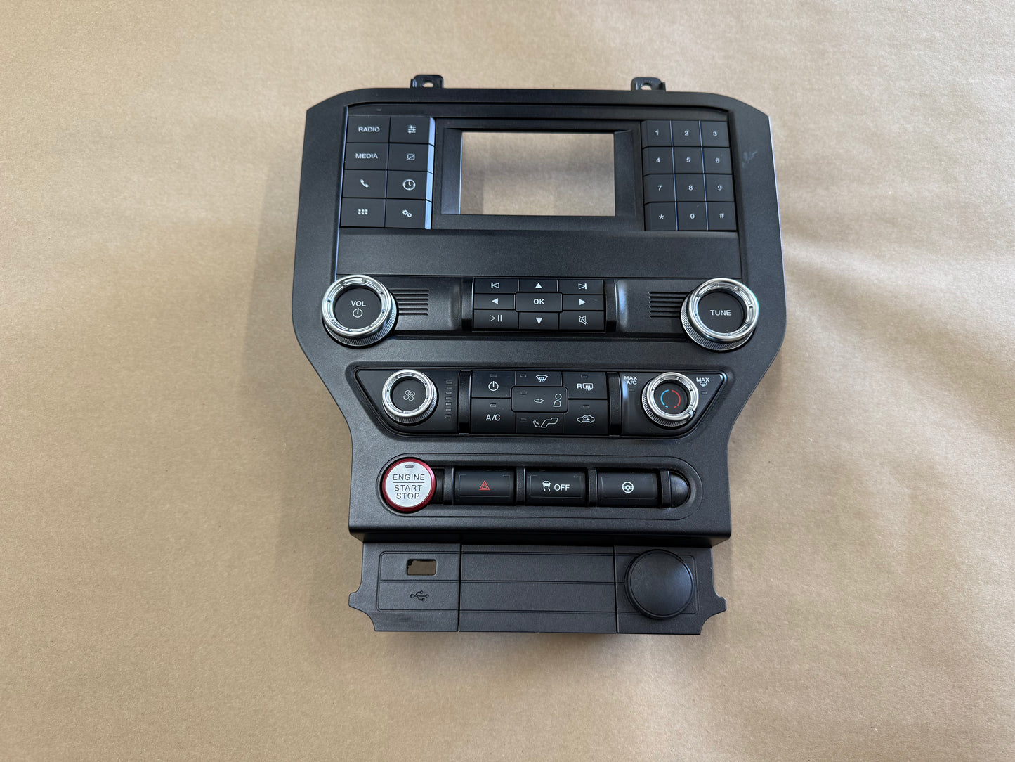 2018-2023 Ford Mustang GT Face Plate Radio Trim Piece