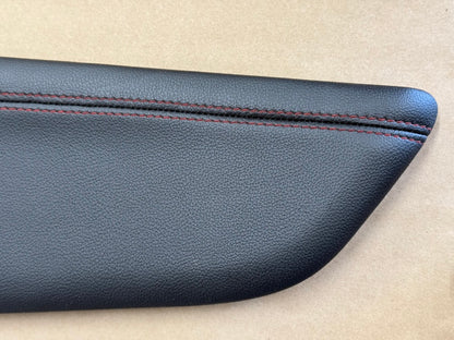 2018-2023 Mustang GT Center Console Top Interior Trim Pieces Leather Red Stitch