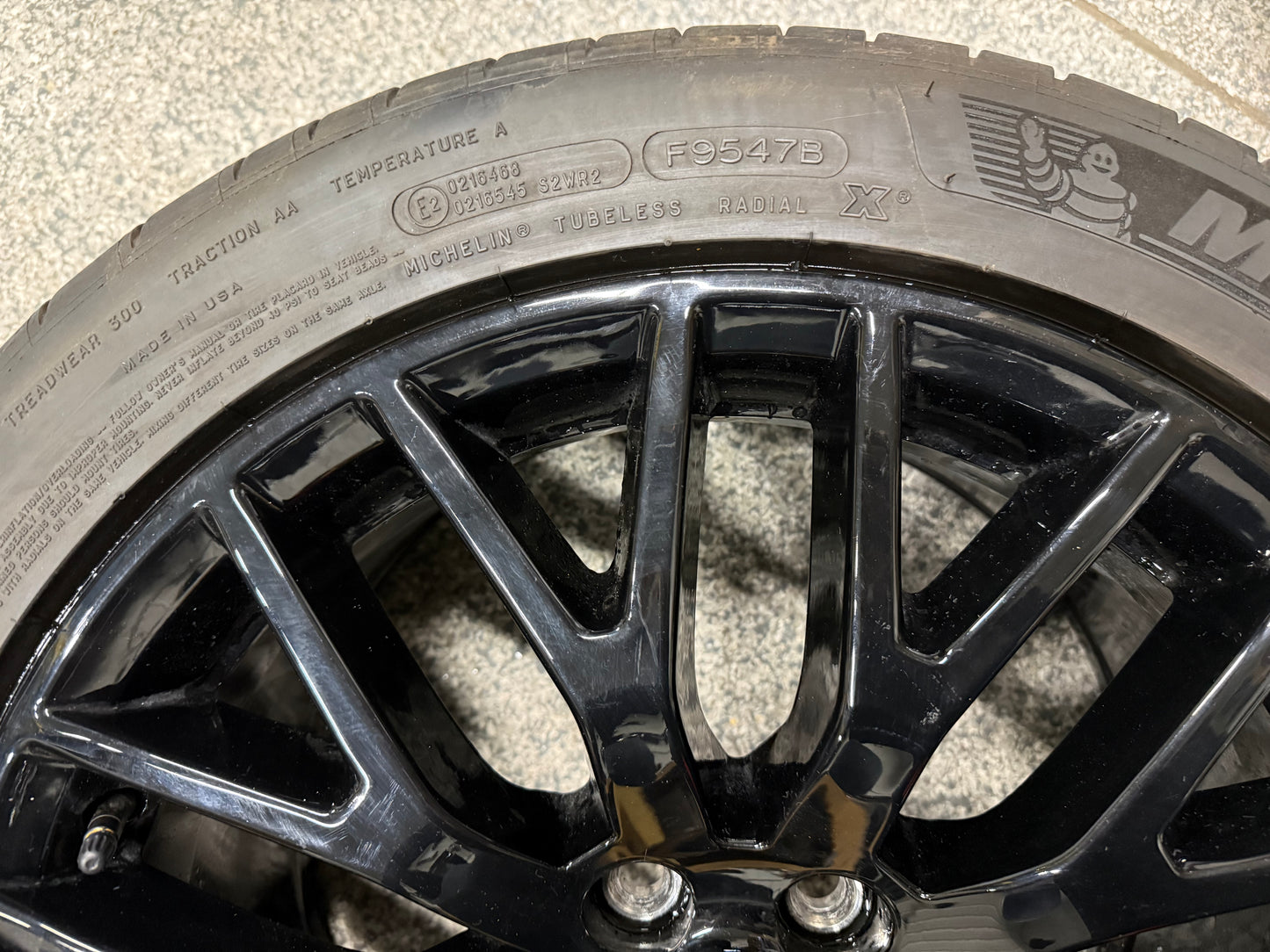 2015-2023 Mustang GT 5.0 19x9.5" Wheel Rim PP1 Rear 275/40/19 Michelin