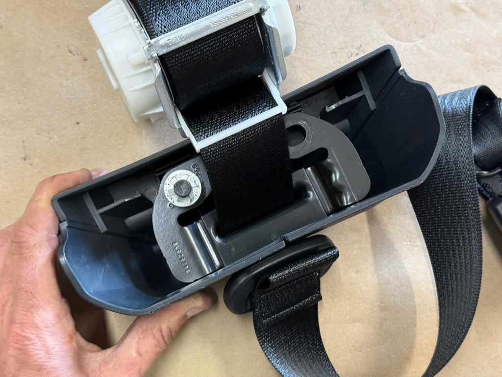 2017-2022 Ford F-250 F-350 Black Rear Center Seat Belt