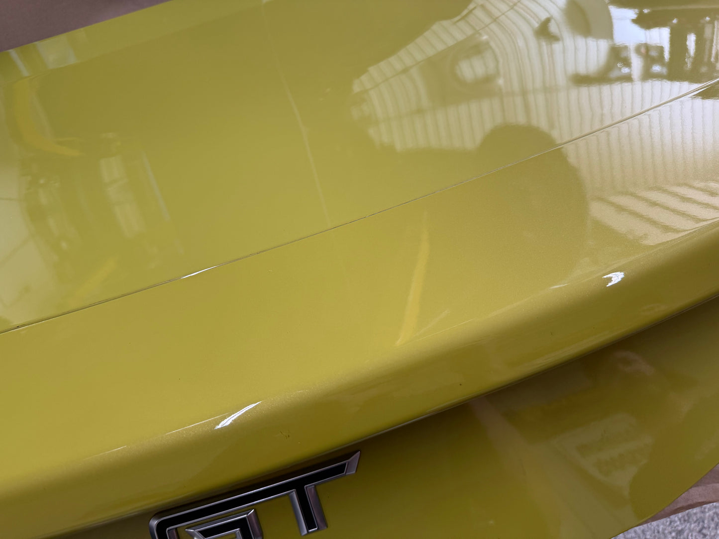 2024-2026 Ford Mustang GT Coupe Trunk Lid "B7" "Intense Lime Yellow Metallic"