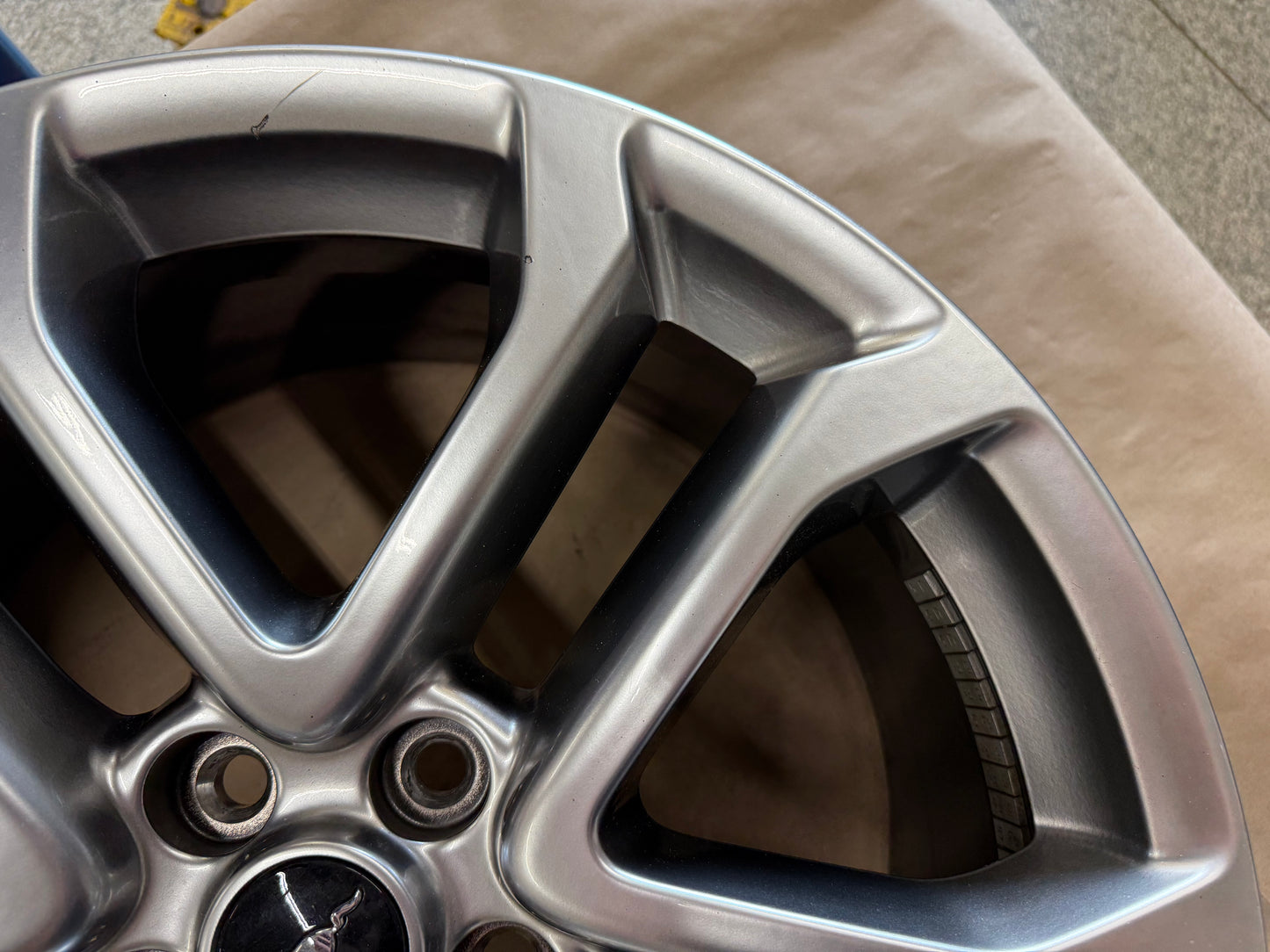 2015-2023 Ford Mustang GT Silver Wheel Rim 20x9"