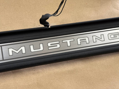 2015-2023 Ford Mustang "My Color" Sill/Scuff Plates Interior Trim Black