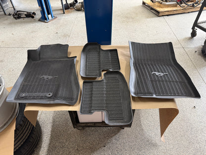 2015-2023 Ford Mustang Rubber Front & Rear Floor Mats
