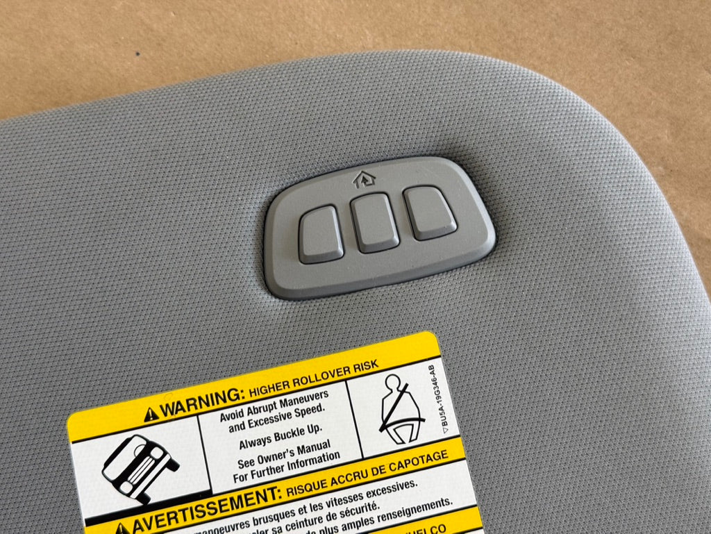 2023-2026 Ford F-250 Super Duty Sun Visors Pair "Homelink" "Grey"