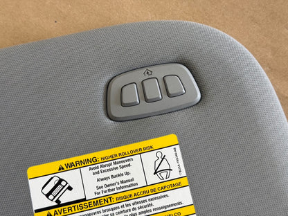 2023-2026 Ford F-250 Super Duty Sun Visors Pair "Homelink" "Grey"