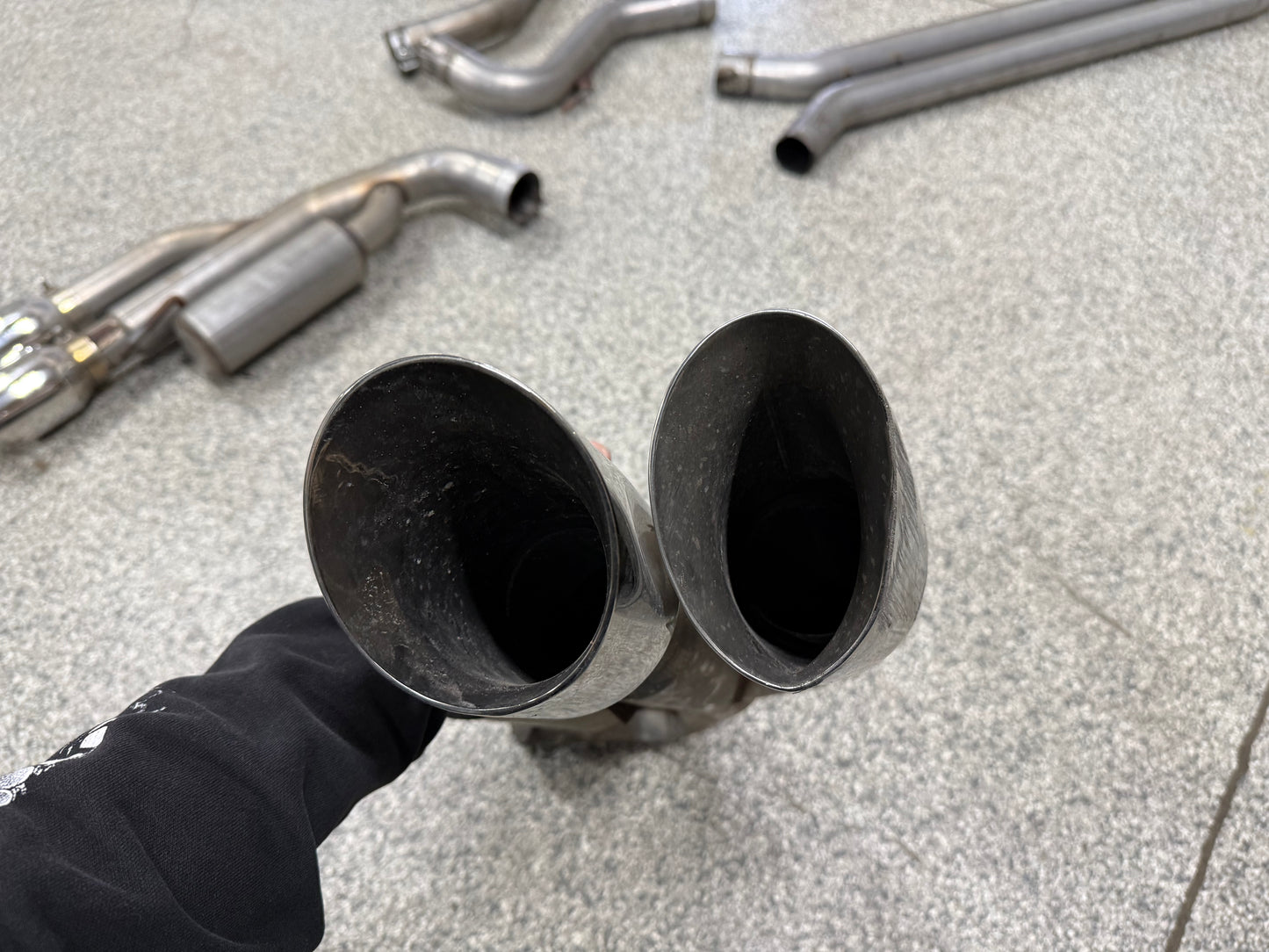 2018-2023 Ford Mustang GT 5.0L MBRP 3" Cat Back 4" Tips, Race Version (Damaged)