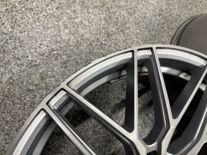 2015-2023 Ford Mustang F1R F103 Brushed Silver Wheels Set of 4 20x10"