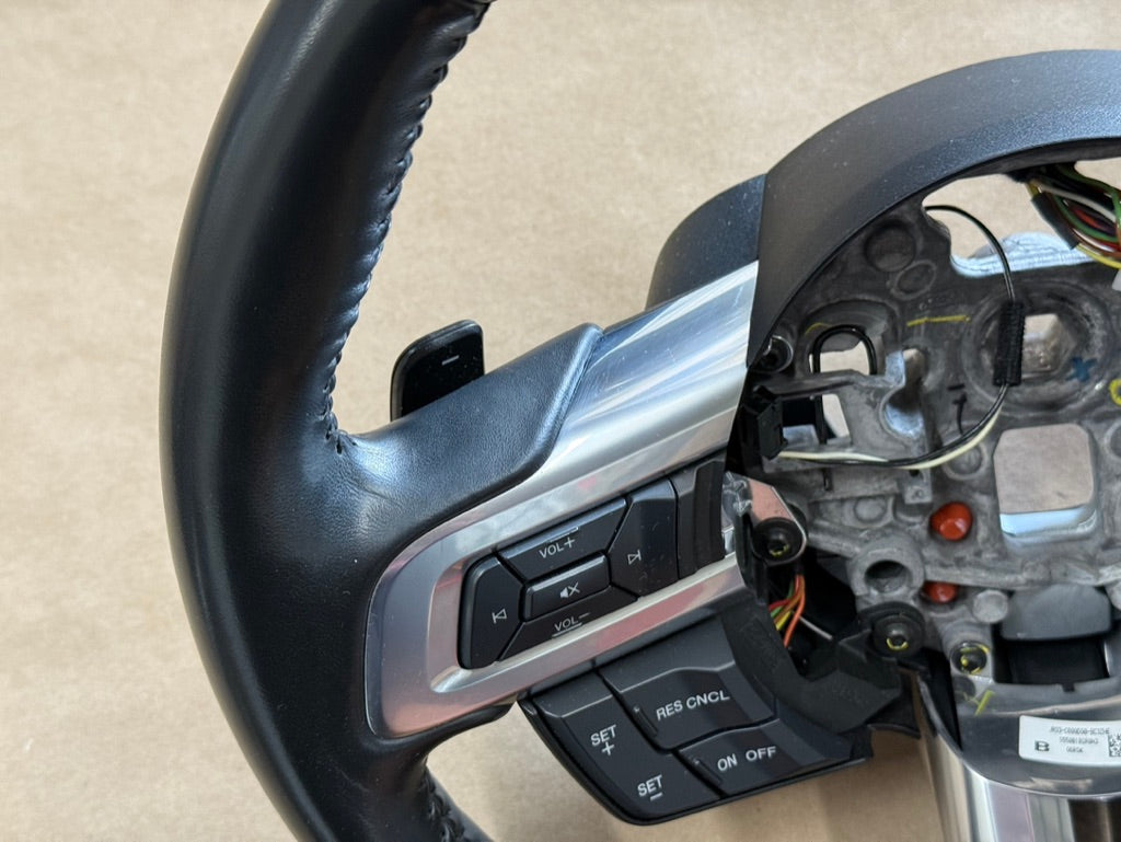 2018-2023 Ford Mustang Leather Steering Wheel Automatic Paddle Shifters