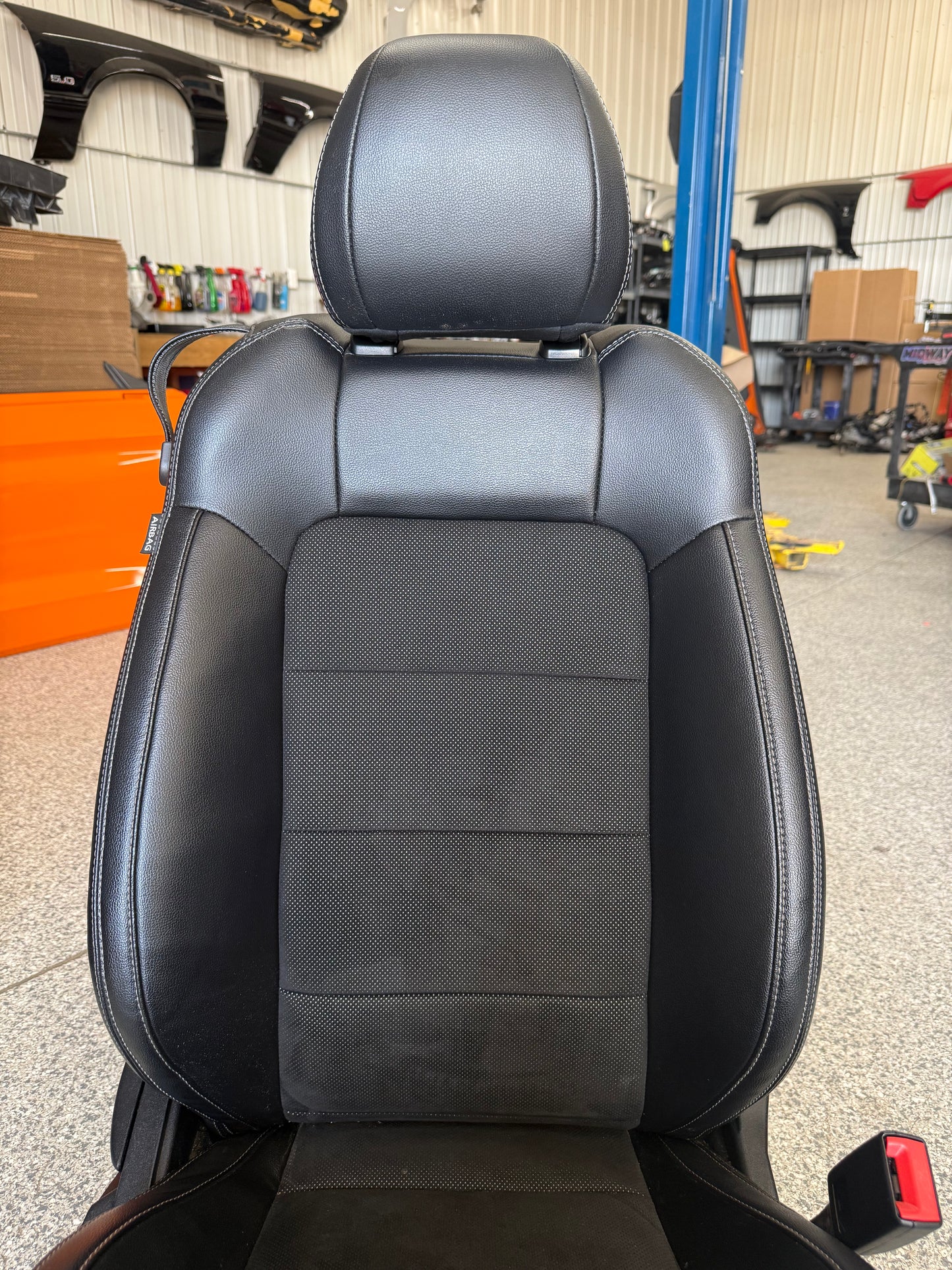 2018-2023 Ford Mustang GT Leather/Suede Set of Seats Black Heated/Cooled