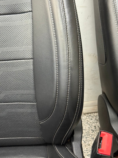 2018-2023 Ford Mustang GT Black Leather Convertible Front & Rear Seats