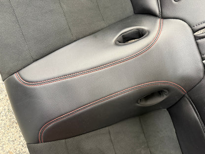 2018-2023 Ford Mustang GT/CS Black Leather/Suede Coupe Rear Seats