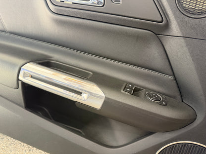 2015-2017 Ford Mustang GT V6 EcoBoost LH RH Leather Insert Door Panels Pair
