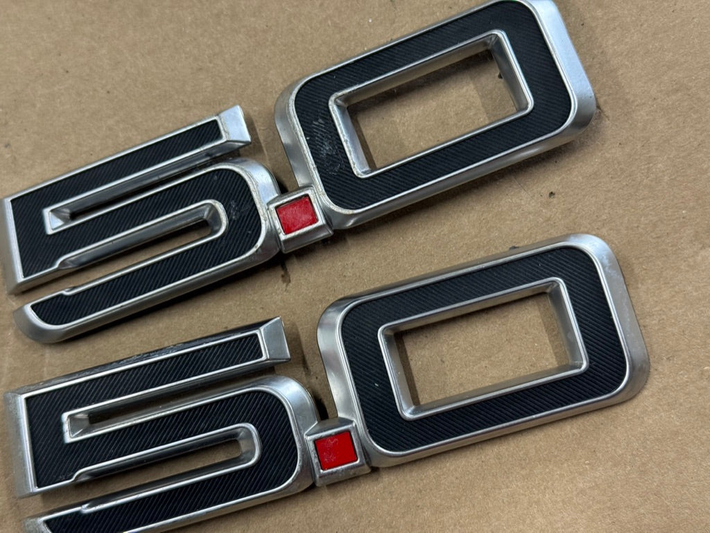 2024-2026 Ford Mustang GT 5.0 RH LH Pair Fender Emblems