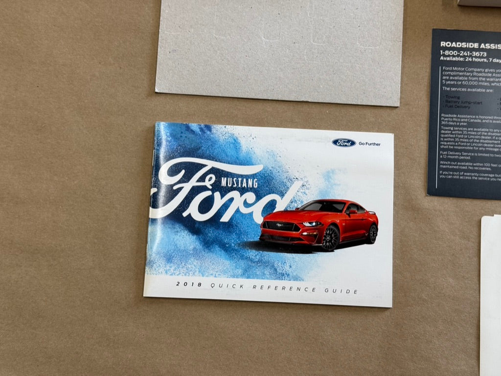 2018 Ford Mustang GT Owners Manual And Literature w/Cover