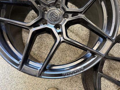 2015-2023 Ford Mustang GT Rohana RFX11 Gloss Black Wheels Set of 4 20x9" 20x11"